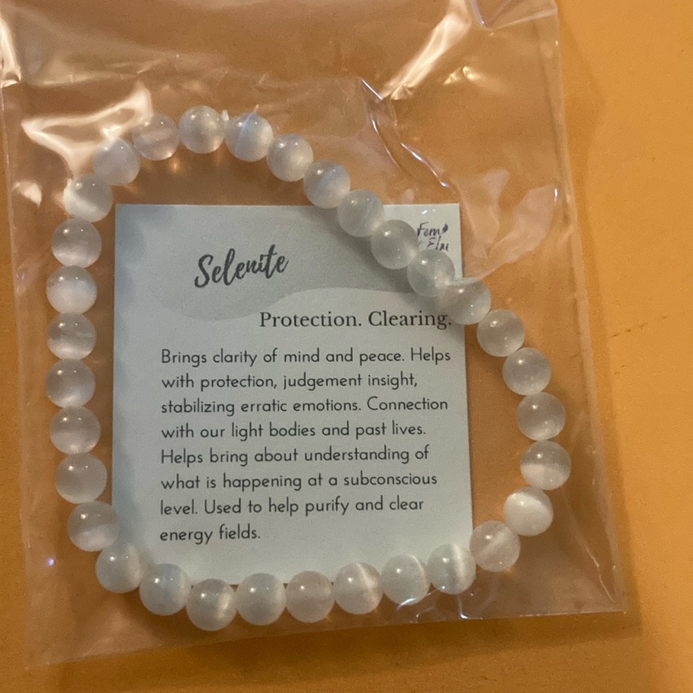 Handmade Selenite bracelet - Picture 1 of 2